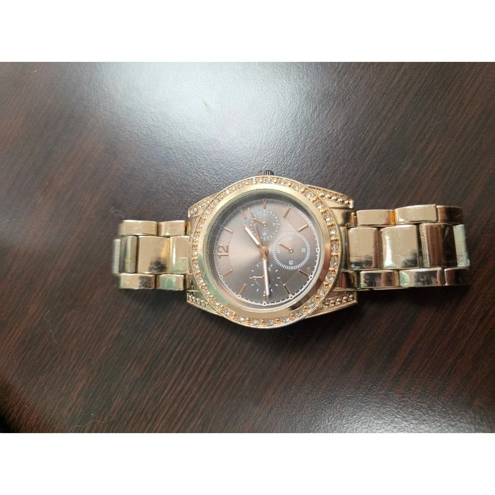 FMD Rose Gold Tone Crystal‎ Bezel Watch Japan Movement FMDAL441 1708